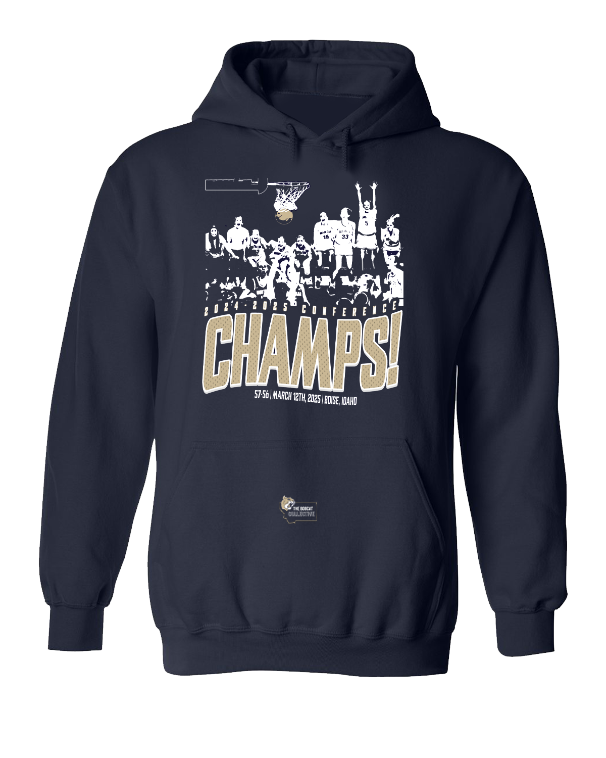 Bobcat Collective 2025 Women's Basketball Champs Hoodie