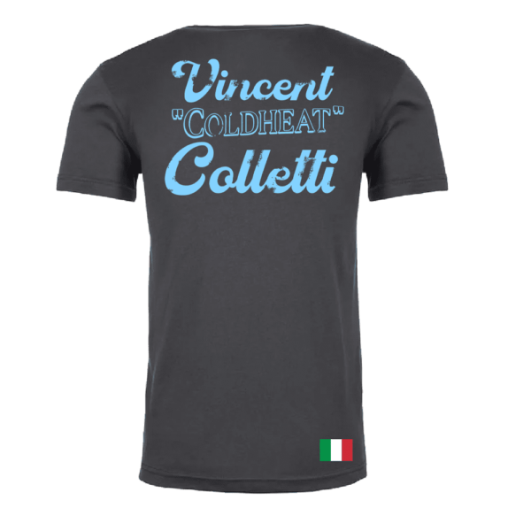 A t-shirt with the name of vincent colletti