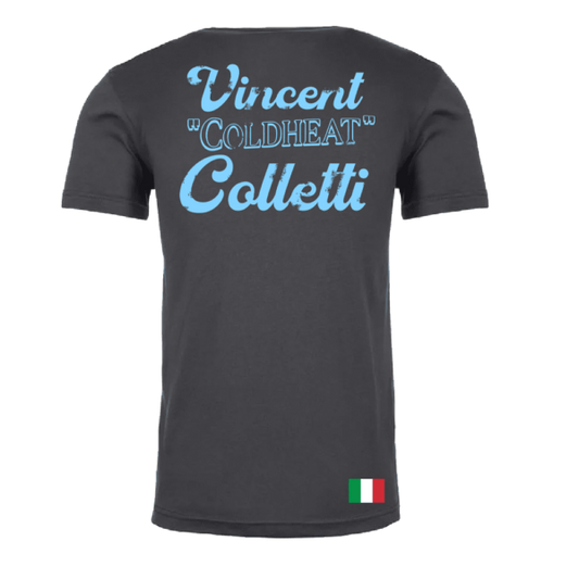 A t-shirt with the name of vincent colletti